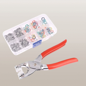 🛠️ طقم كماشة تثبيت الأزرار مع  أزرار المعدنية 🛠️